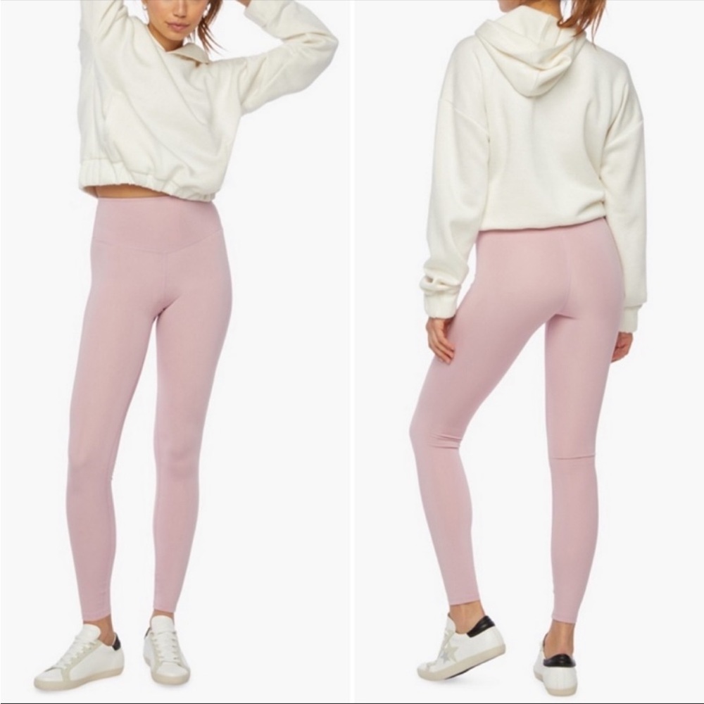 JustFab High-Waisted Shape And Sculpt Active Pink Leggings
